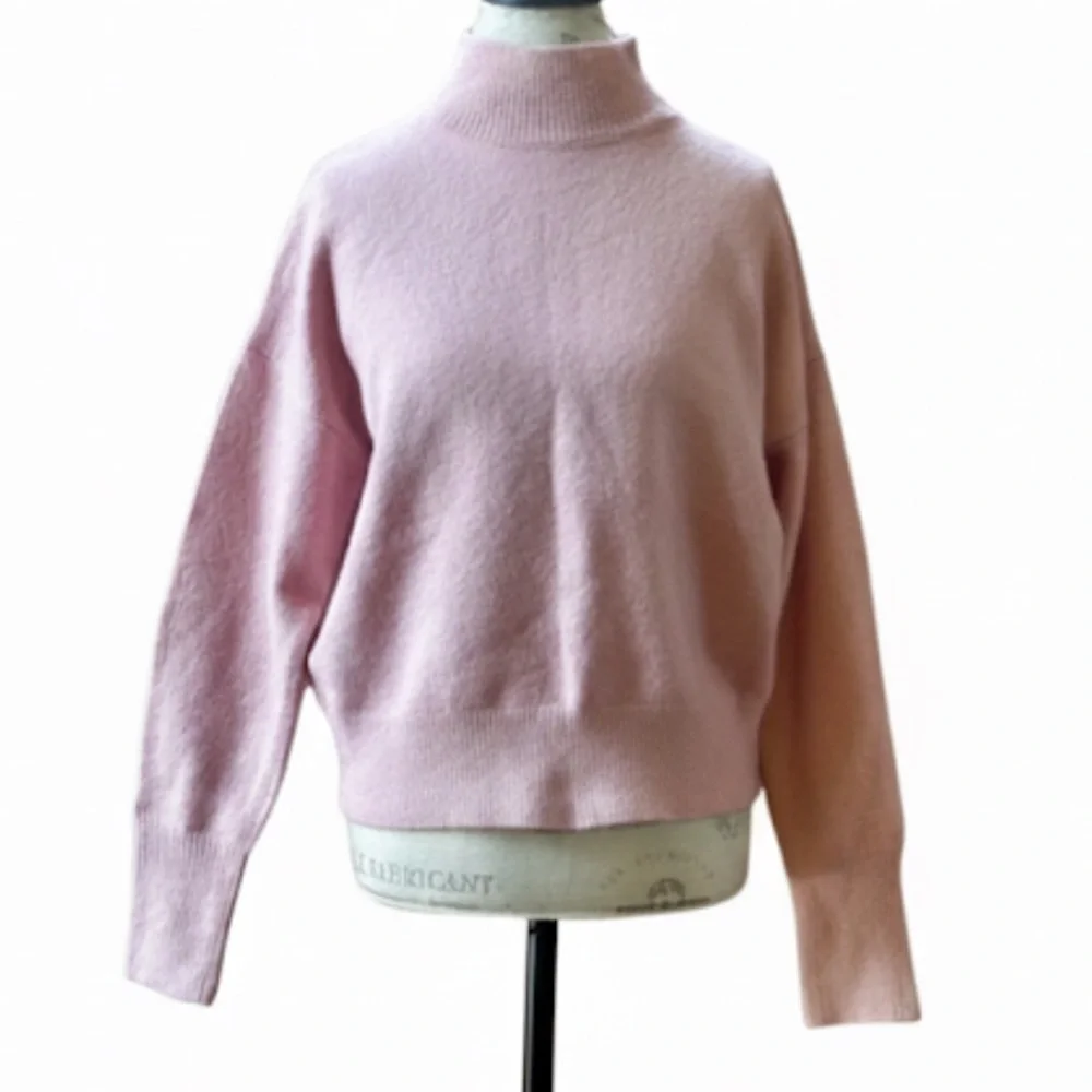 Sophie Rue High Neck Pink Sweater Size Medium New With Tags!